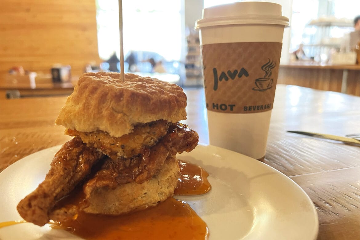Greenville: Der Squawking Goat bei Maple Street Biscuit Company