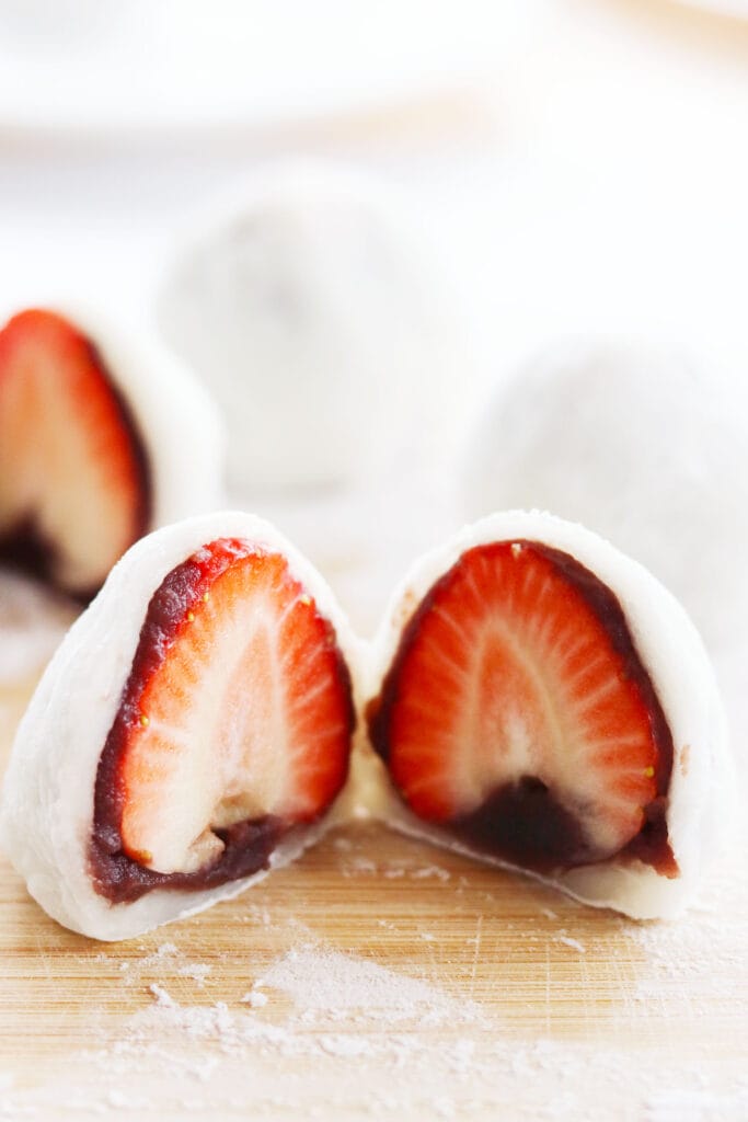 Rezept: Ichigo Daifuku – Mochi mit frischen Erdbeeren