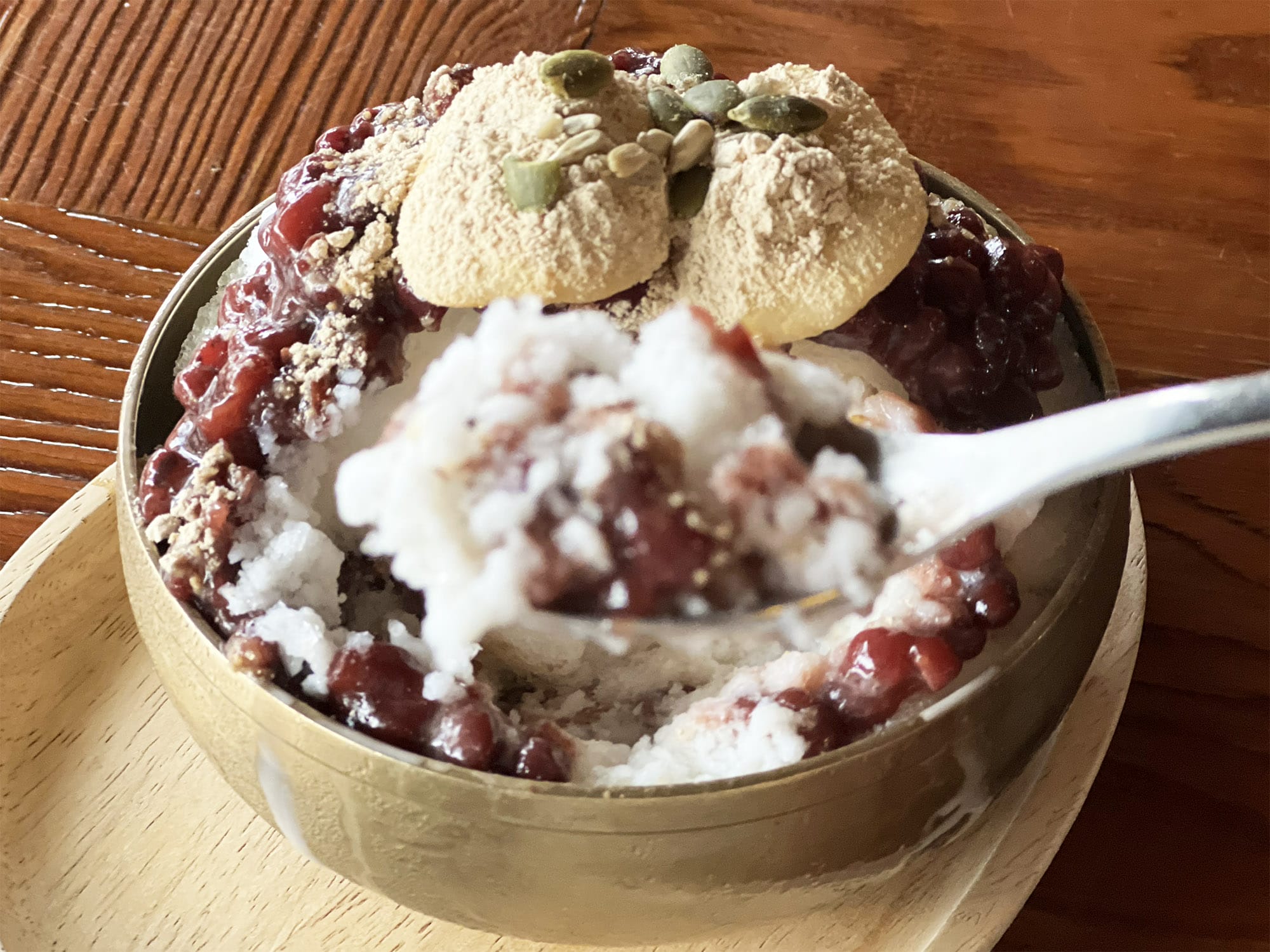 Korea: Patbingsu im Cafe Dal im Jeonju Hanok Village