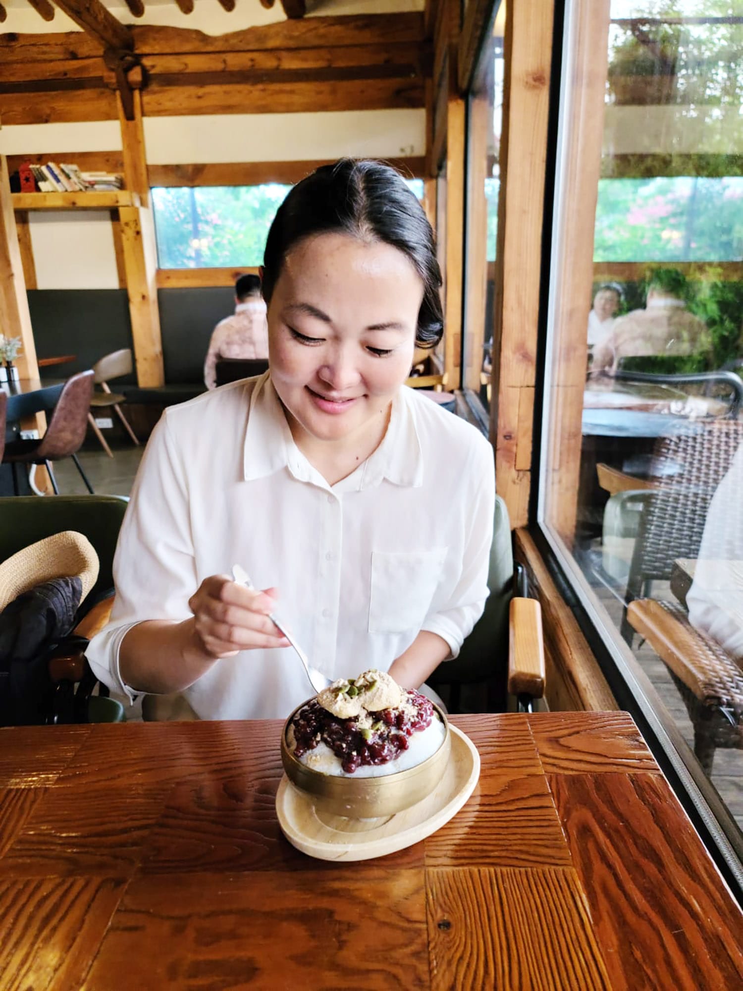 Korea: Patbingsu im Cafe Dal im Jeonju Hanok Village